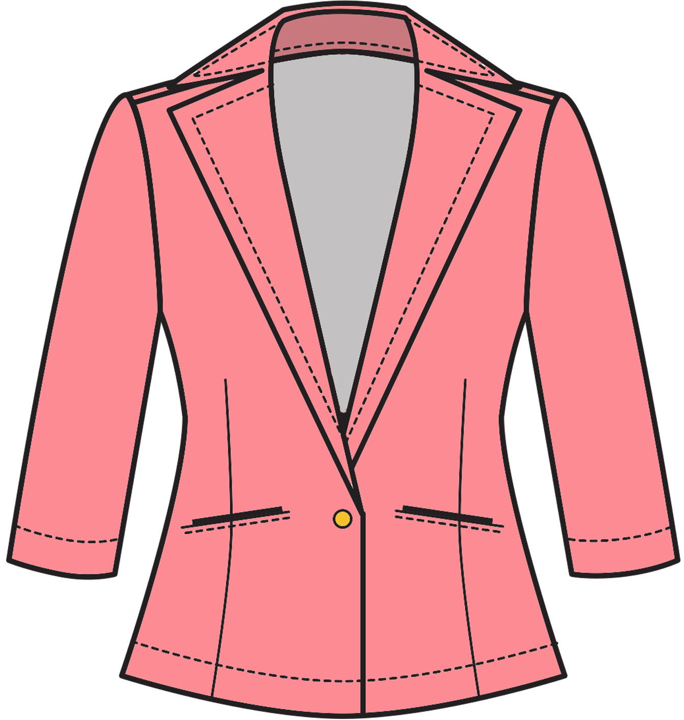 One Button Blazer
