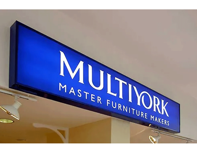 Aluminium Mae West Lightbox
Single or double sides backlit lightbox with LED's
