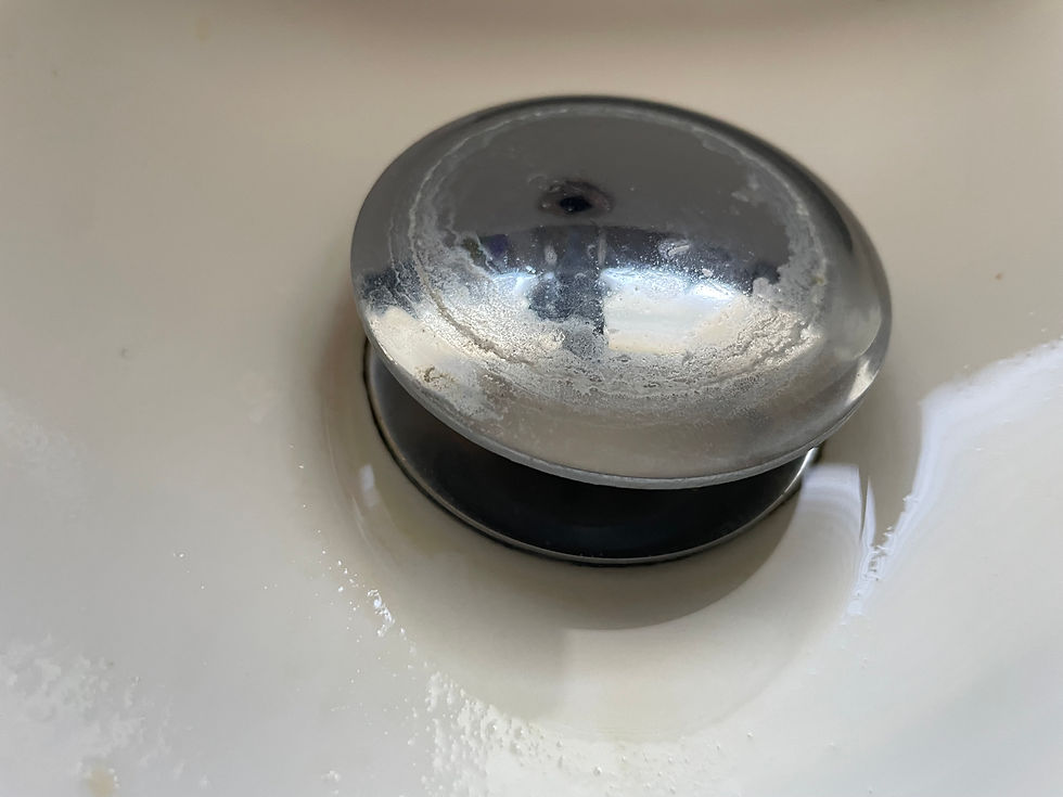 Sink Bathroom Pop-up plug 1 - Before