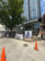 Banners & Flags Installation at a construction site