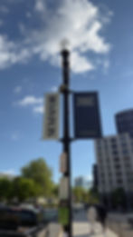 Banners & Flags Installation: Semaphor and District of Columbia banners