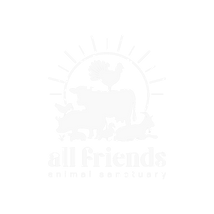 All Friends Animal Sanctuary white logo
