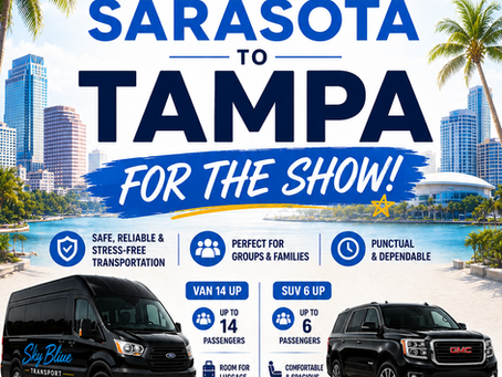 Sarasota to Tampa Concert Transportation