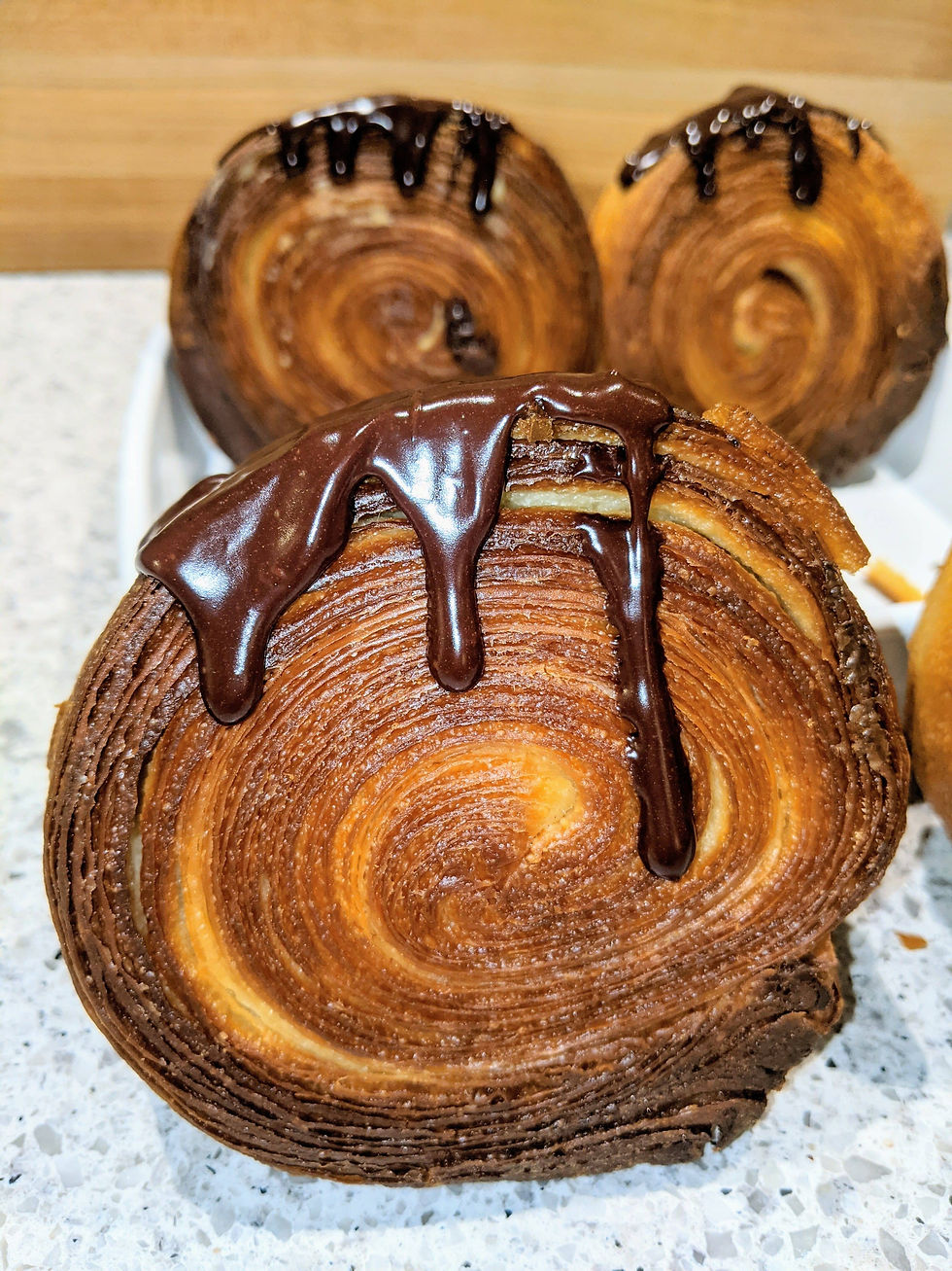 Boston Cream NY Roll Chipmunk Bakery