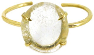 DELFINA CUFF - clear quartz
