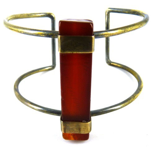 VENTINA CUFF - red jasper