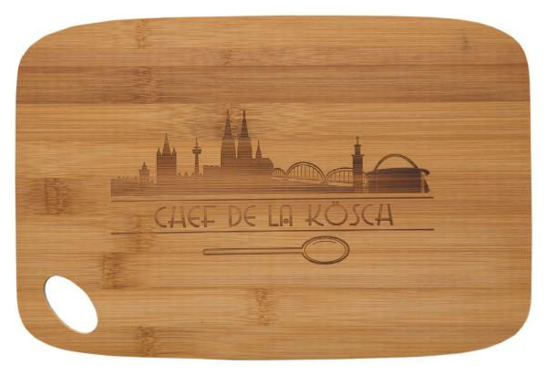 Bambus-Servierbrettchen "Chef de la Kösch"
