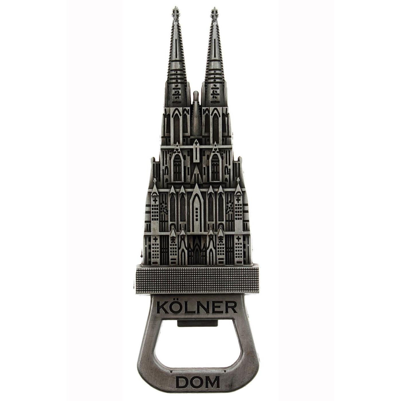 Flaschenöffnermagnet Dom silber