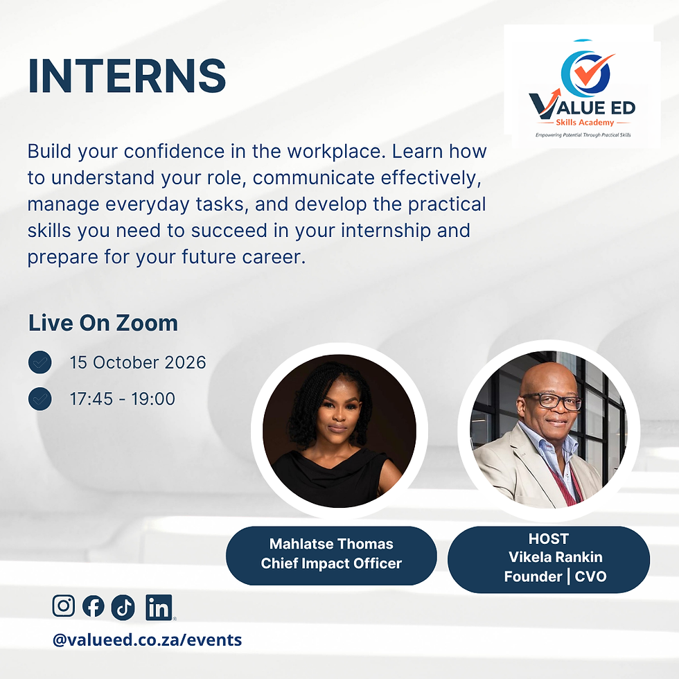 Skills Academy: Interns Session