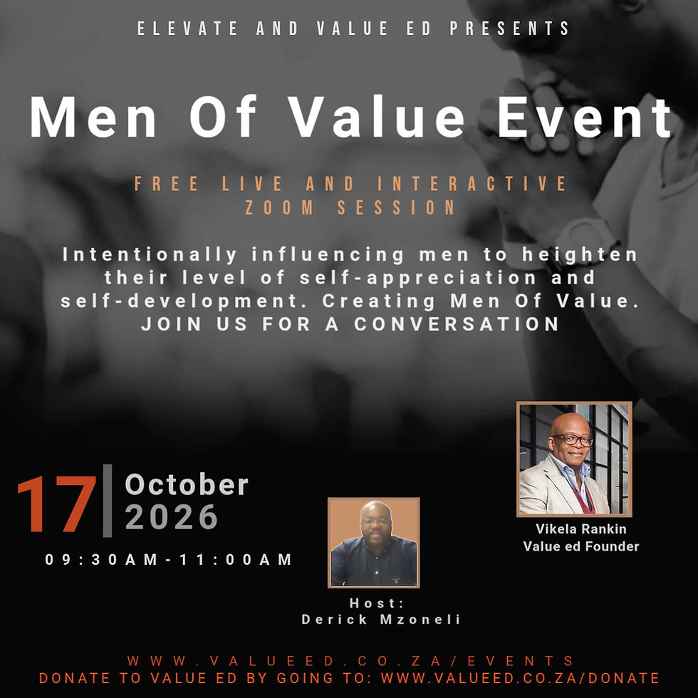 Free: Men Of Value Event