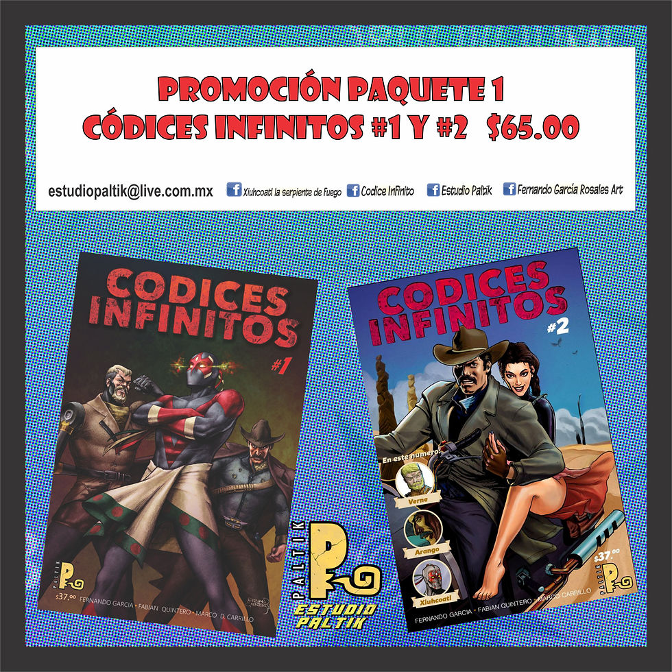 $65.00 2 cómics, códice infinito # 1 y 2