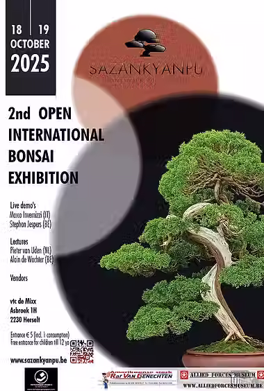 Open International Bonsai Exhibition 18-19 octobre 2025  Herselt (Flandres -Belgique)