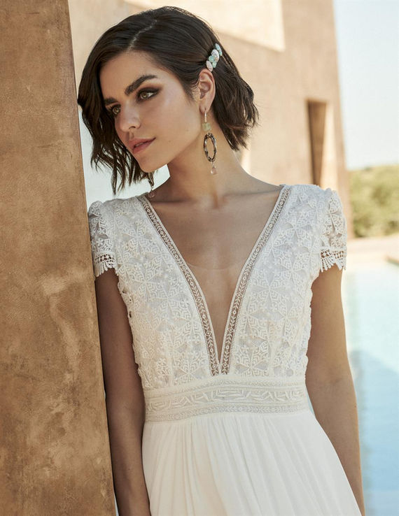 Robe de mariée bohème à Bordeaux - La Soierie à Bordeaux