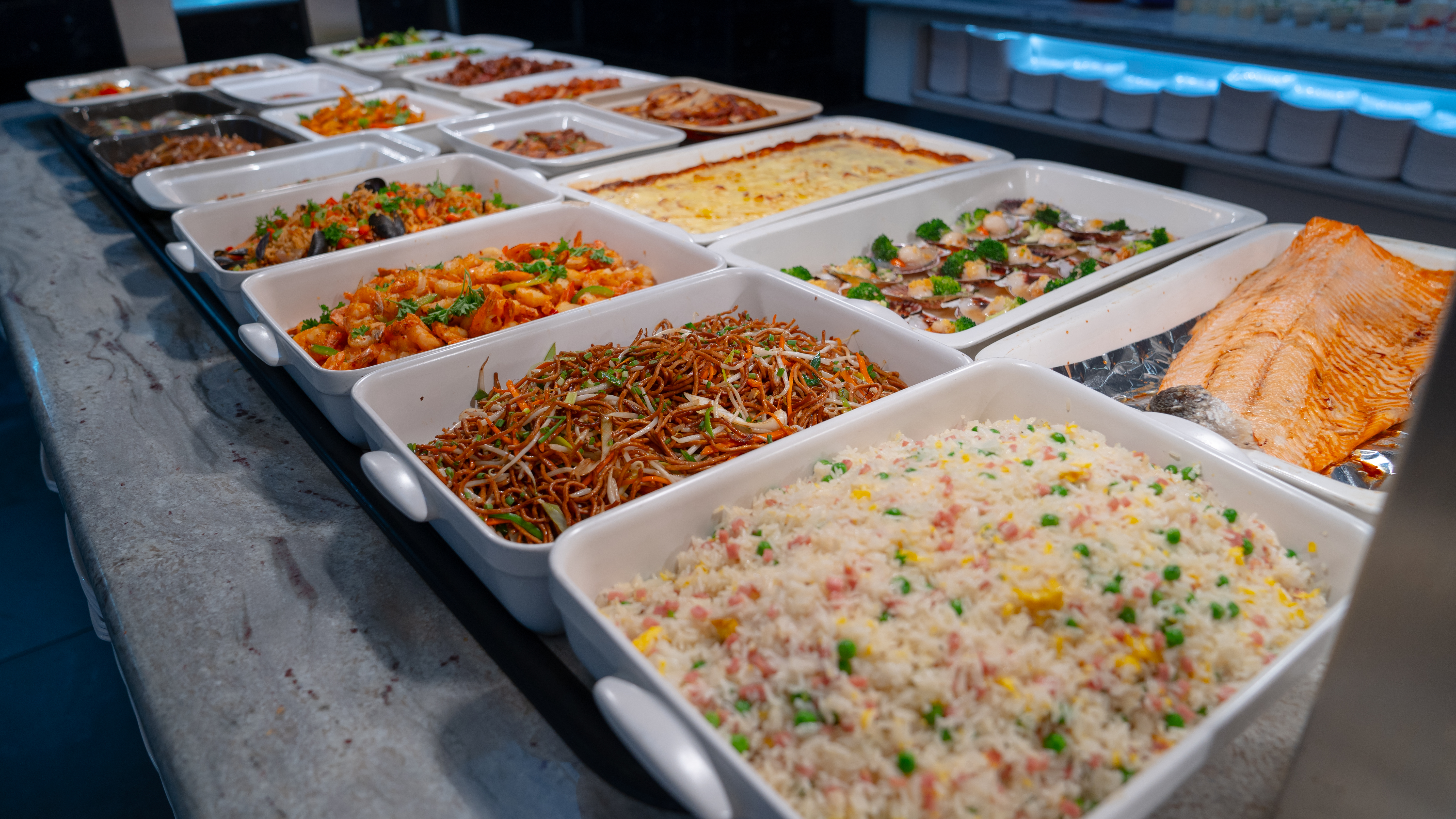 Arranged Food and Objects