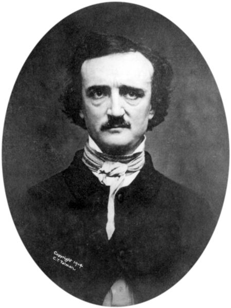 Porträt von Edgar Allan Poe 1848, erste Veröffentlichung 1880, von W.S. Hartshorn, Providence, Rhode Island, on November 9th, 1848