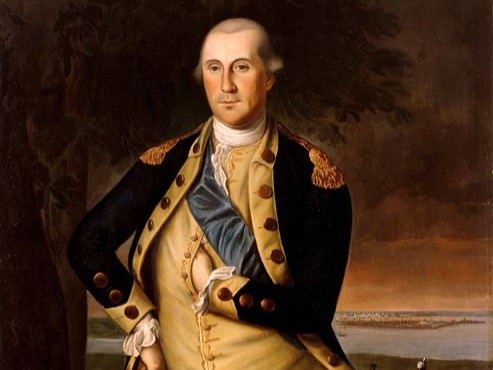 Der erste Präsident der Vereinigten Staaten George Washington, 1776, von Charles Willson Peale