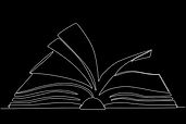 Aufgeschlagenes Buch Lineart