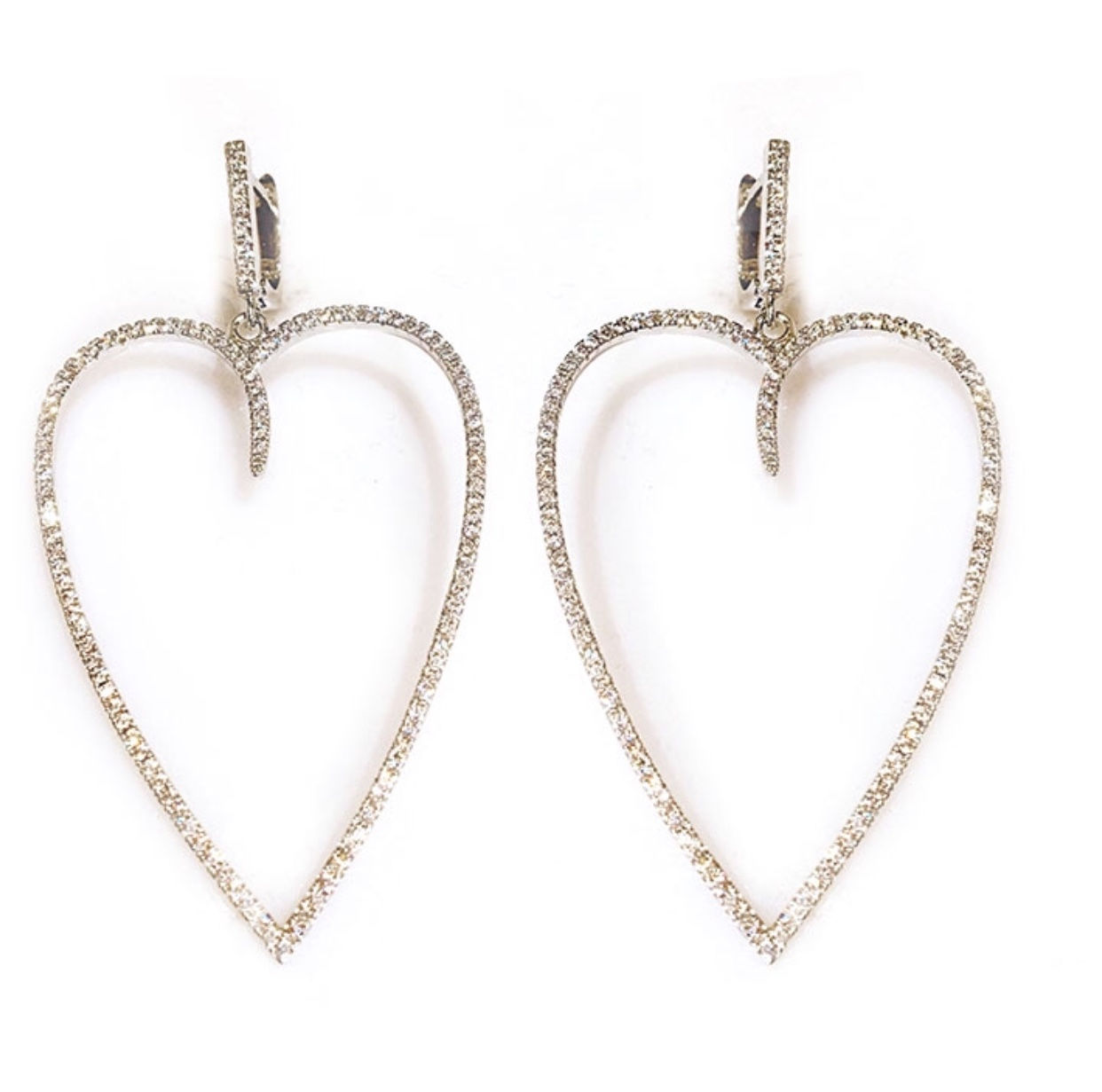 Clarity Heart Shaped Earrings
