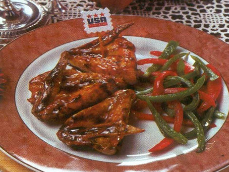 Alitas de pollo glaseadas