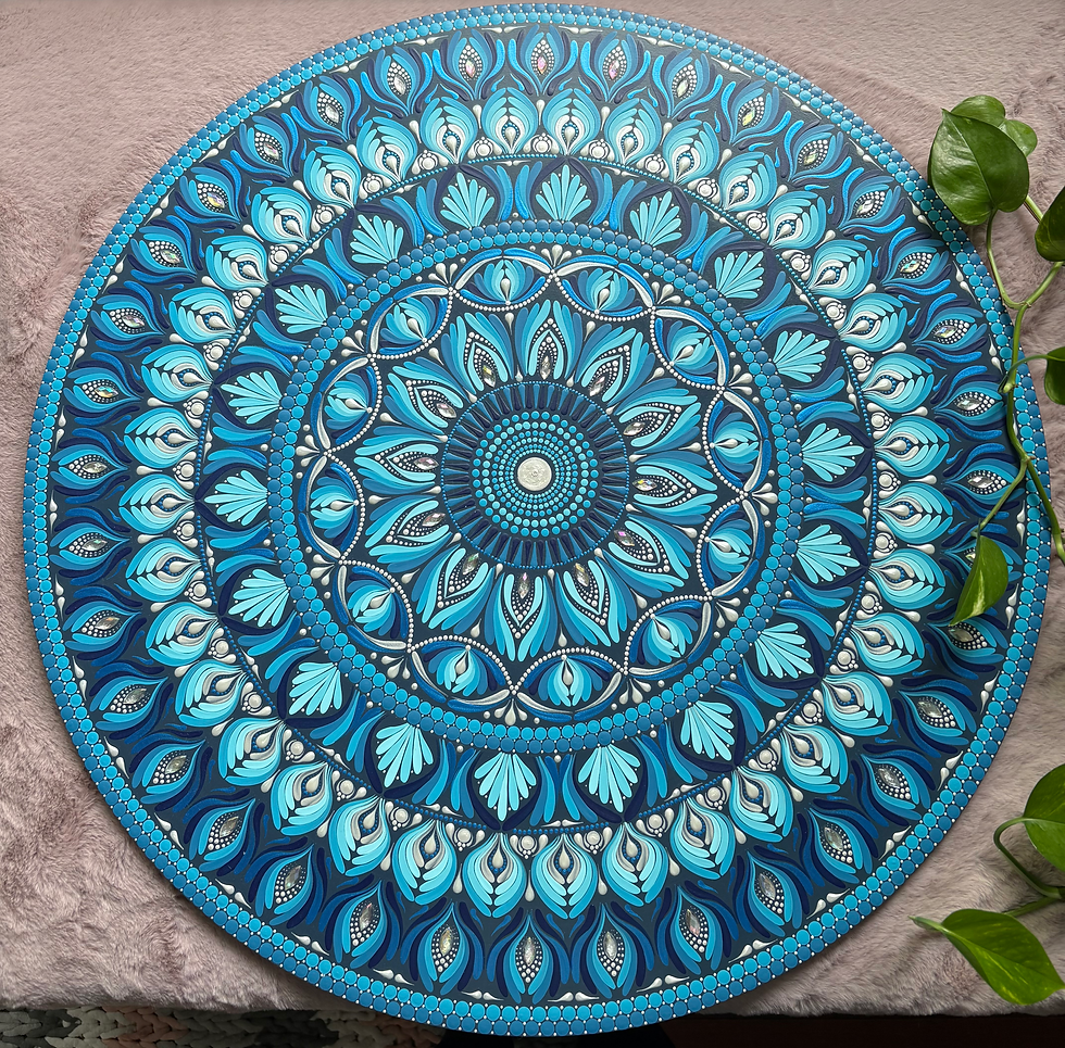 Blue Pearl Mandala Whole View