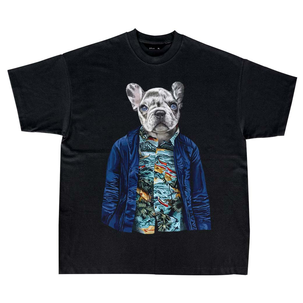 tistgraphy hawaii french bulldog tshirt