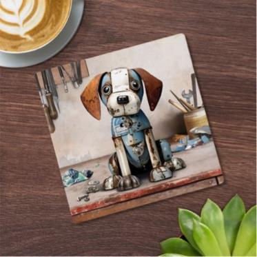 Coaster Dog Beagle Ceramic
