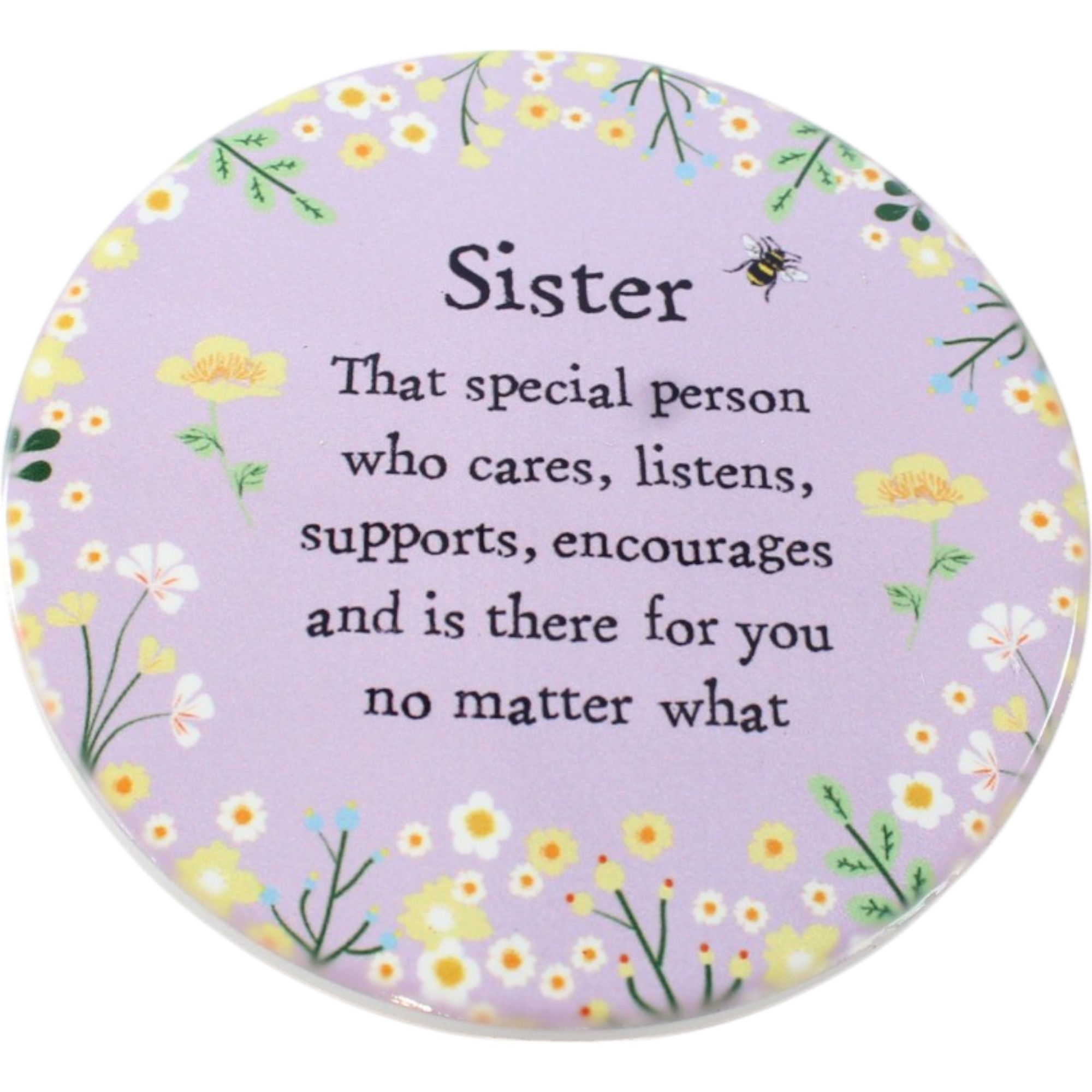 Coaster Ceramic Floral Sister