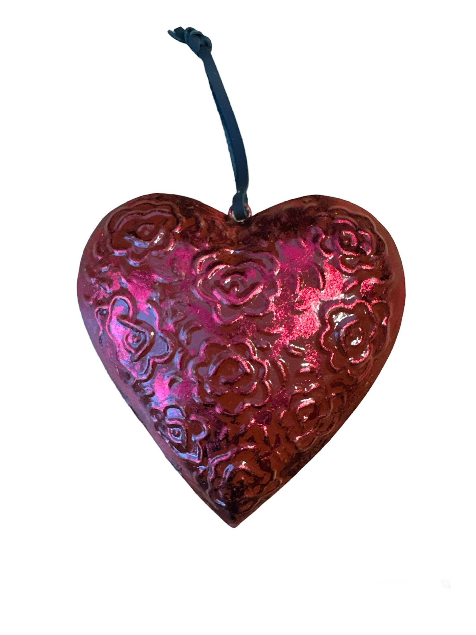 Red Embossed Heart