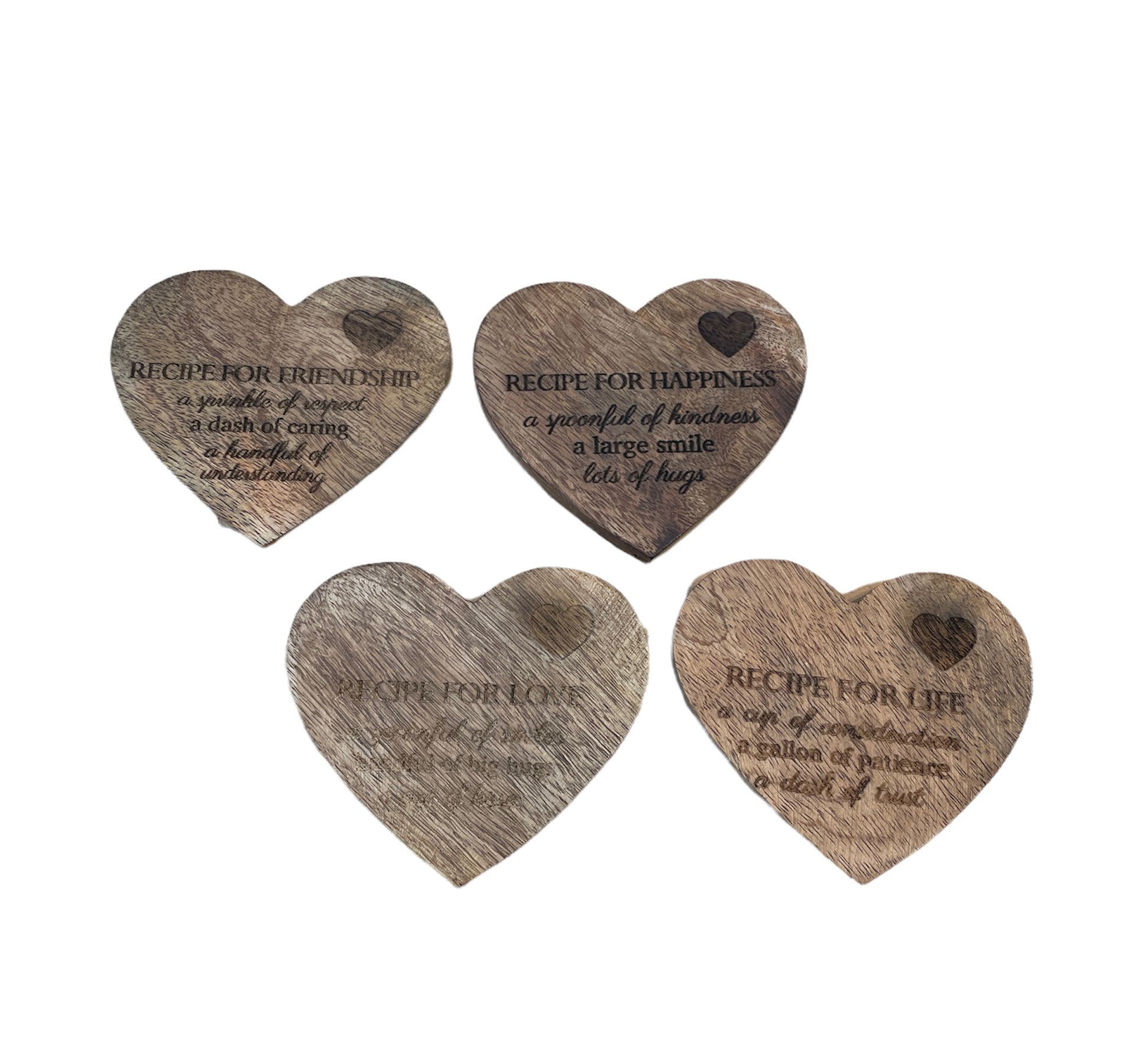 Wooden Heart Coaster