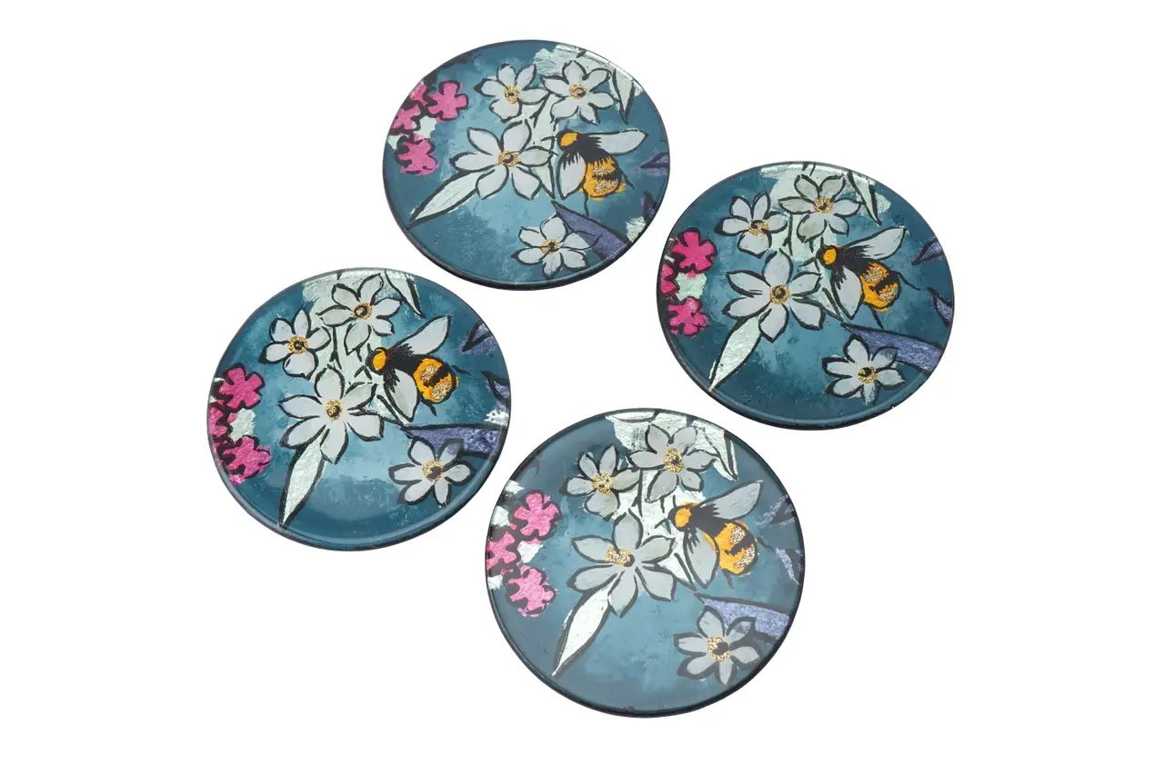 Glass Bee Coaster