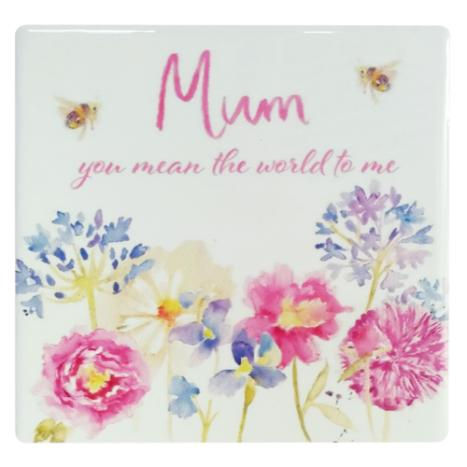Coaster Ceramic Floral Mum