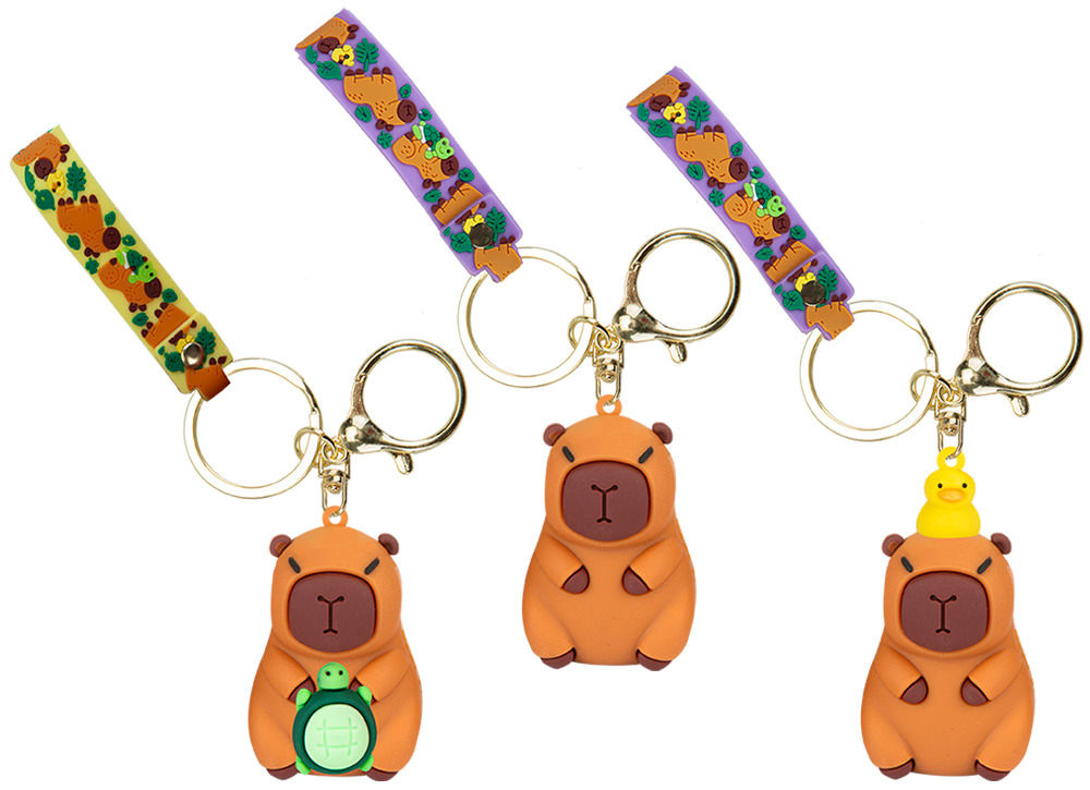 Capybara Keyring With Pvc