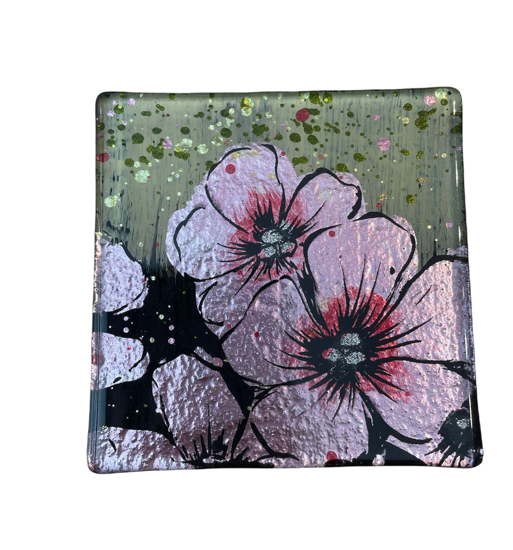 Painted Glass Coaster