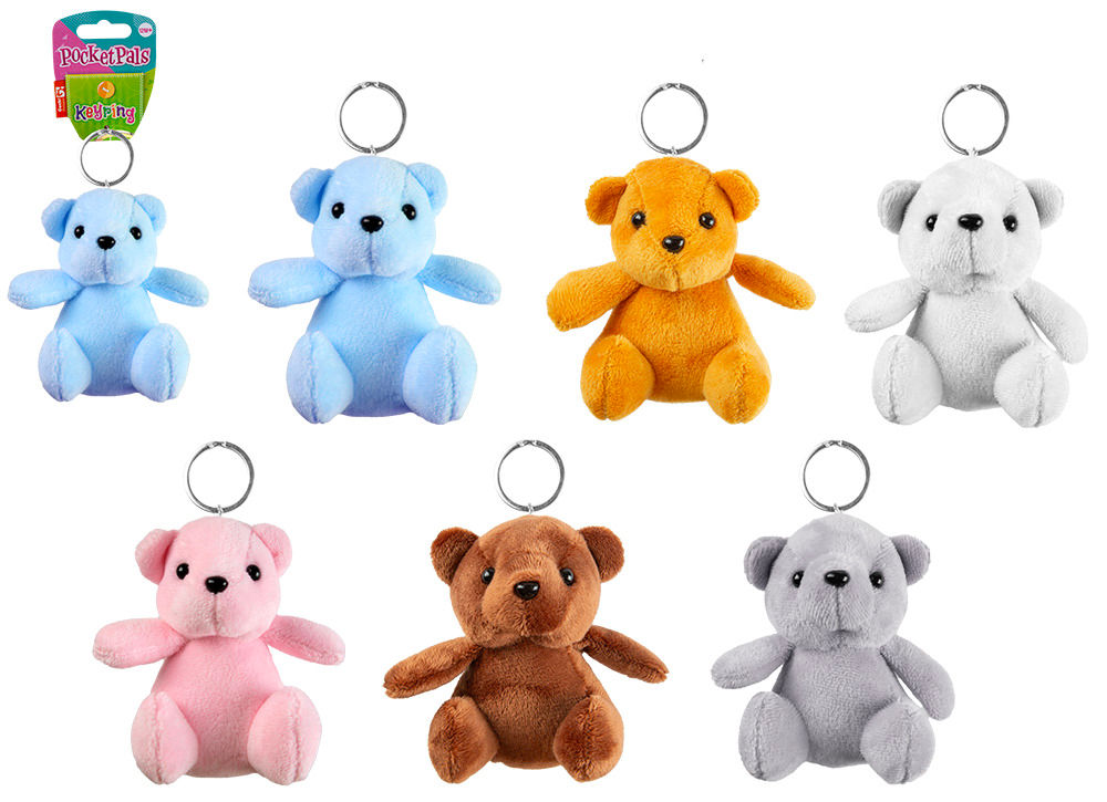 Teddy Bear Keyring Velvet