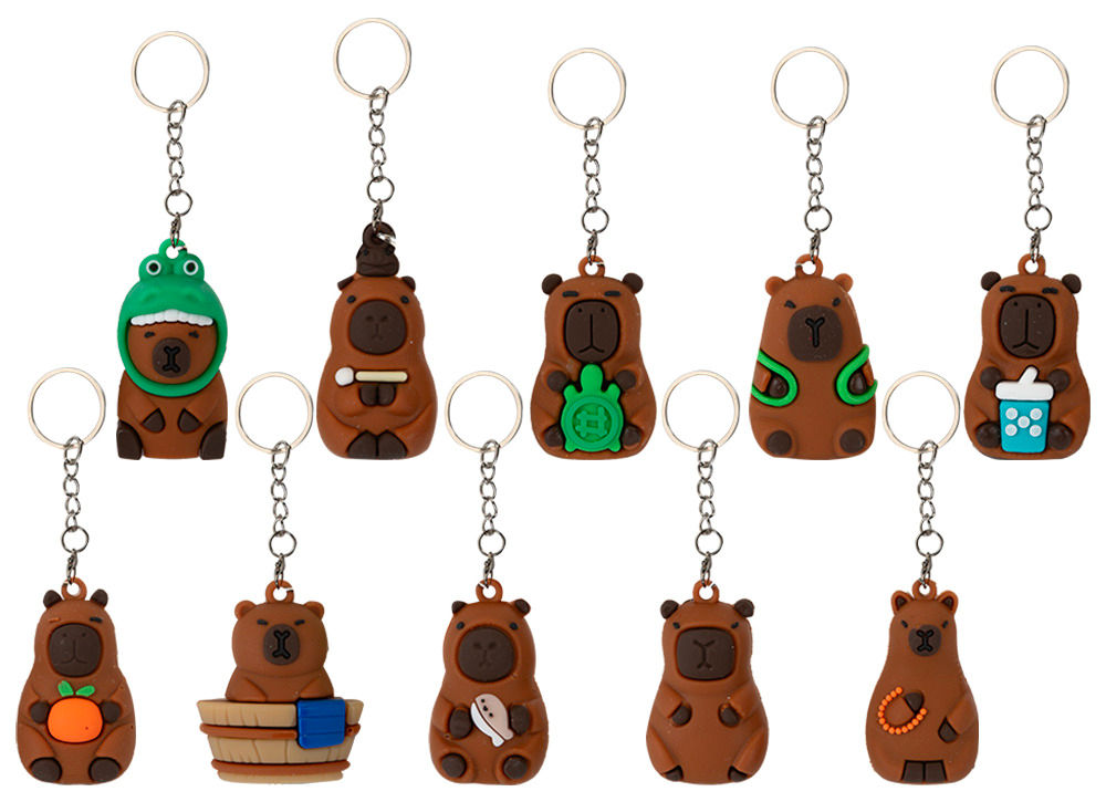 Keyring Capybara Pvc 3D