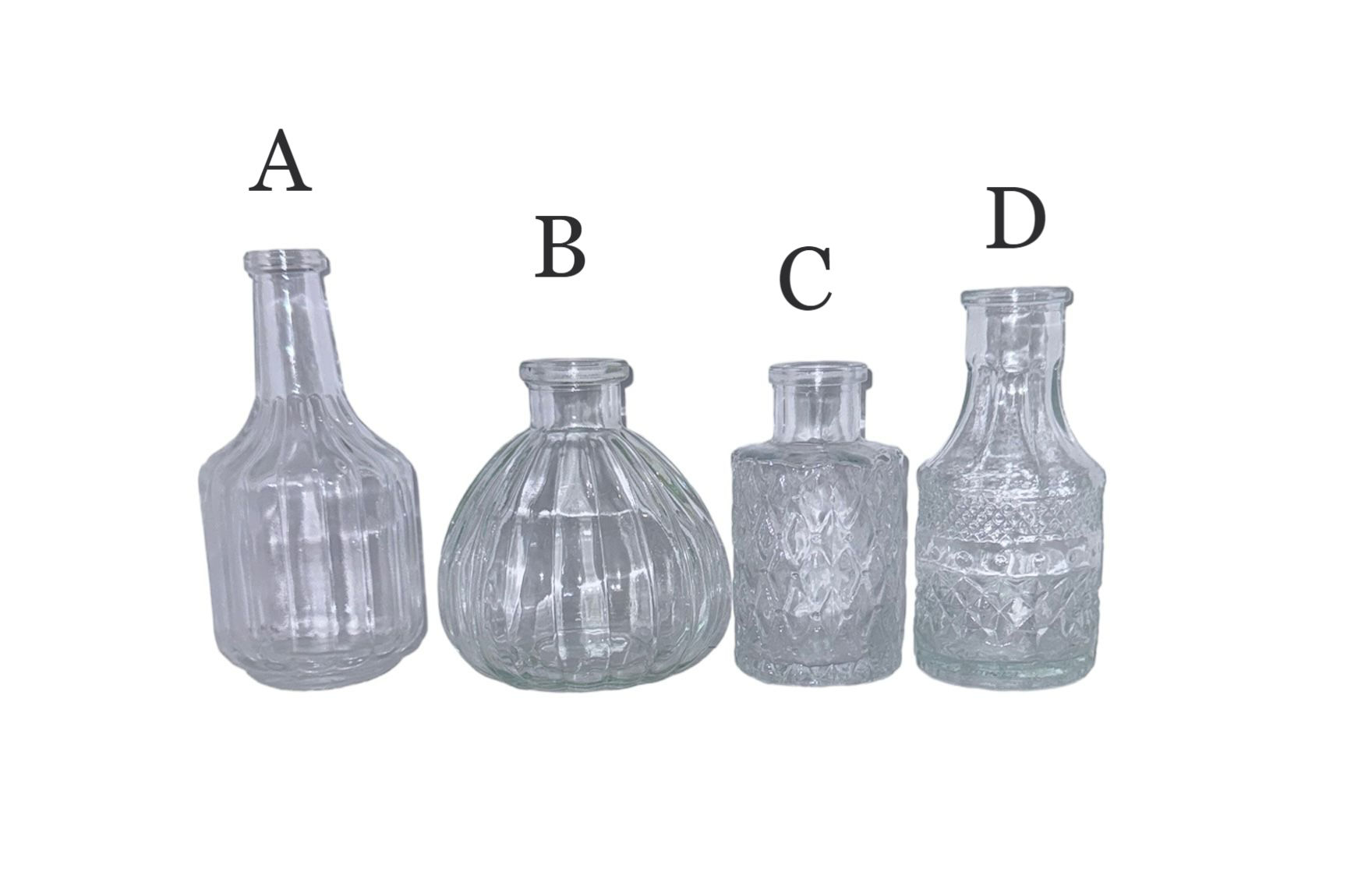 Bud Vase Bottle Clear