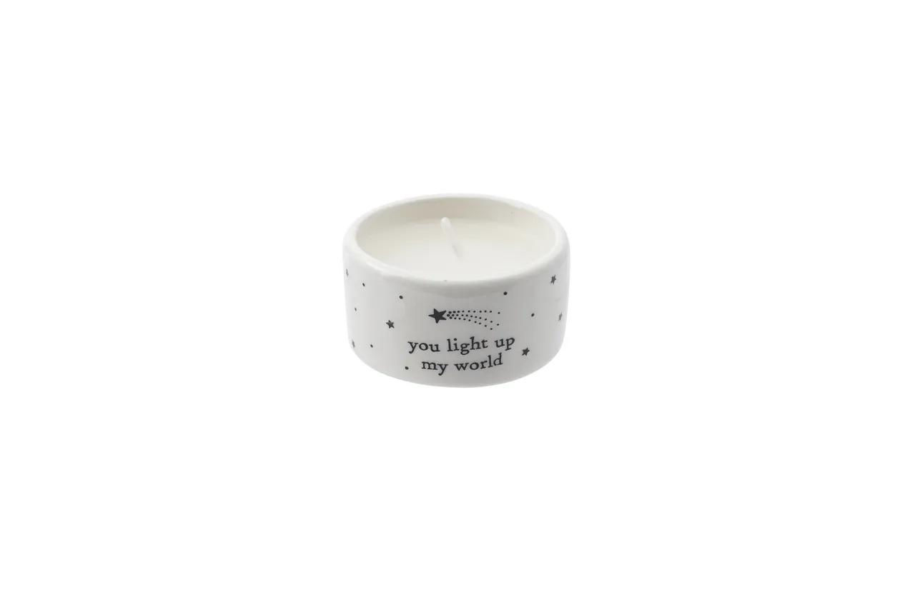 Candle Holder Ceramic Black