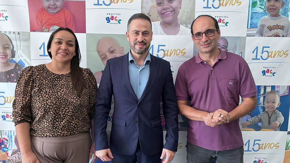 Kiko visita Hospital GACC Vale do Paraíba e reforça apoio ao combate ao câncer infantil