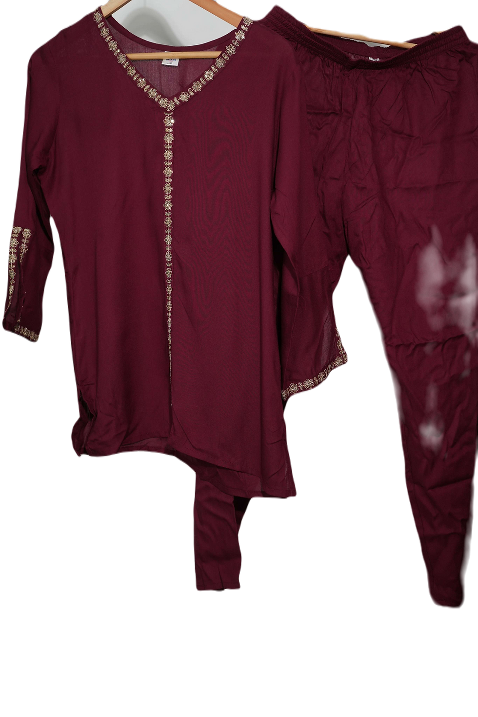 Thumbnail: Elegant Maroon Rayon Co-Ord Set | Stylish Shirt & Palazzo Set for Women