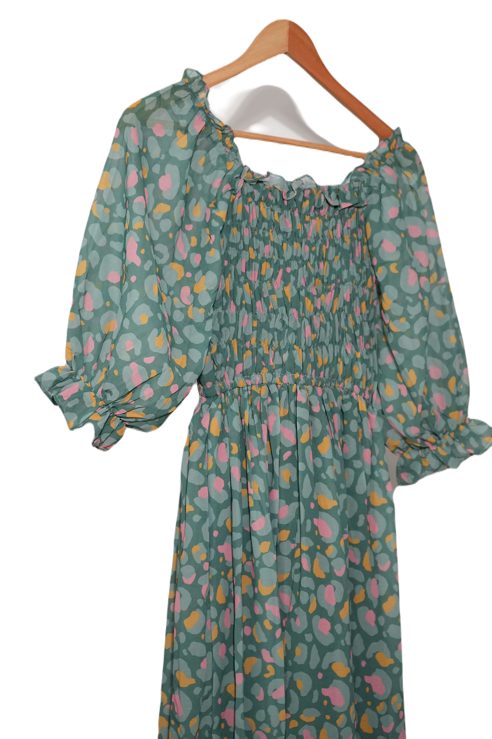 Thumbnail: Women Fit and Flare Green Maxi/Full Length Dress