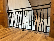 Guard rail with tree design