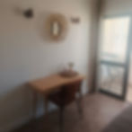 desk in bedroom