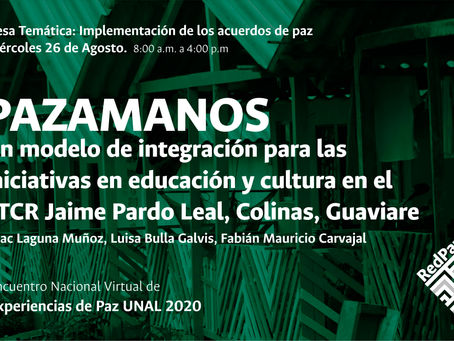 Presentamos una ponencia en el Encuentro Nacional de Experiencias de Paz UNAL 2020