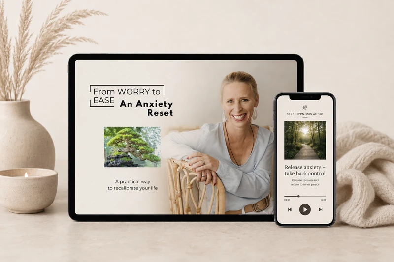 Video course, self-hypnosis audios and workbook