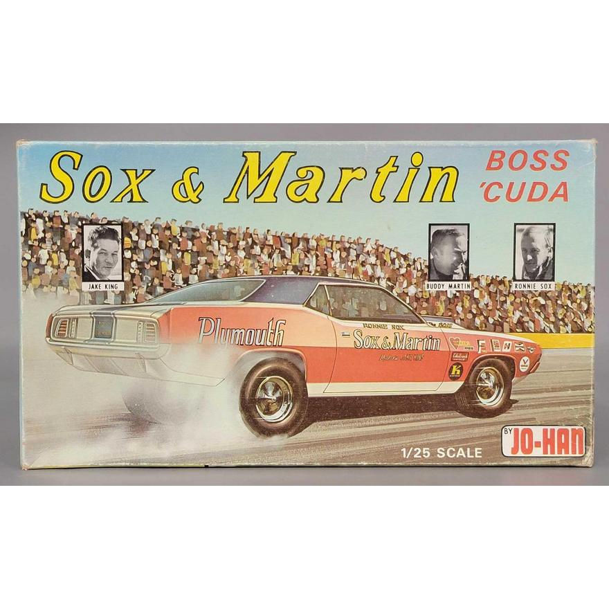 RARE JO HAN PLYMOUTH BOSS BARACUDA SOX & MARTIN MODEL KIT