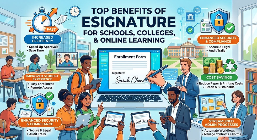 Top Benefits of eSignature for Schools, Colleges, and Online Learning