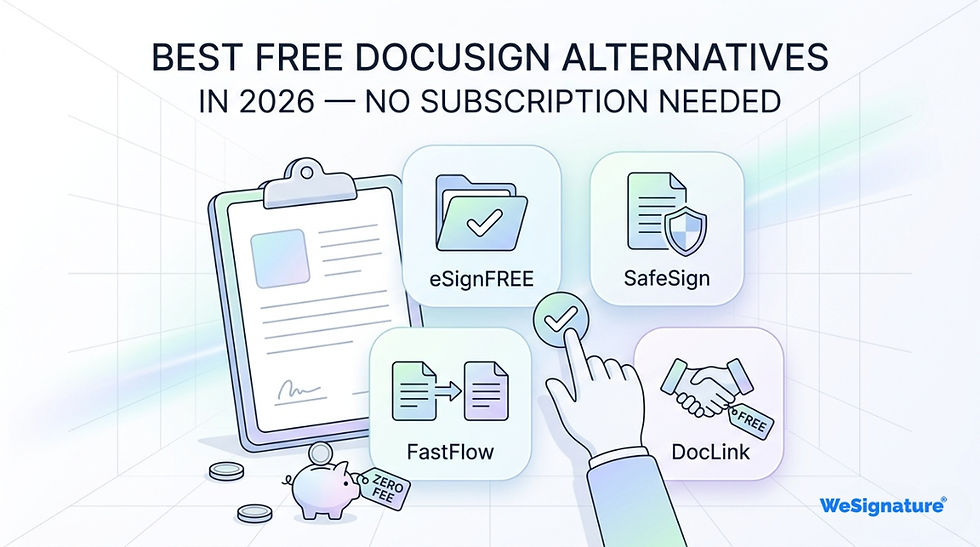 Best Free DocuSign Alternatives in 2026 — No Subscription Needed