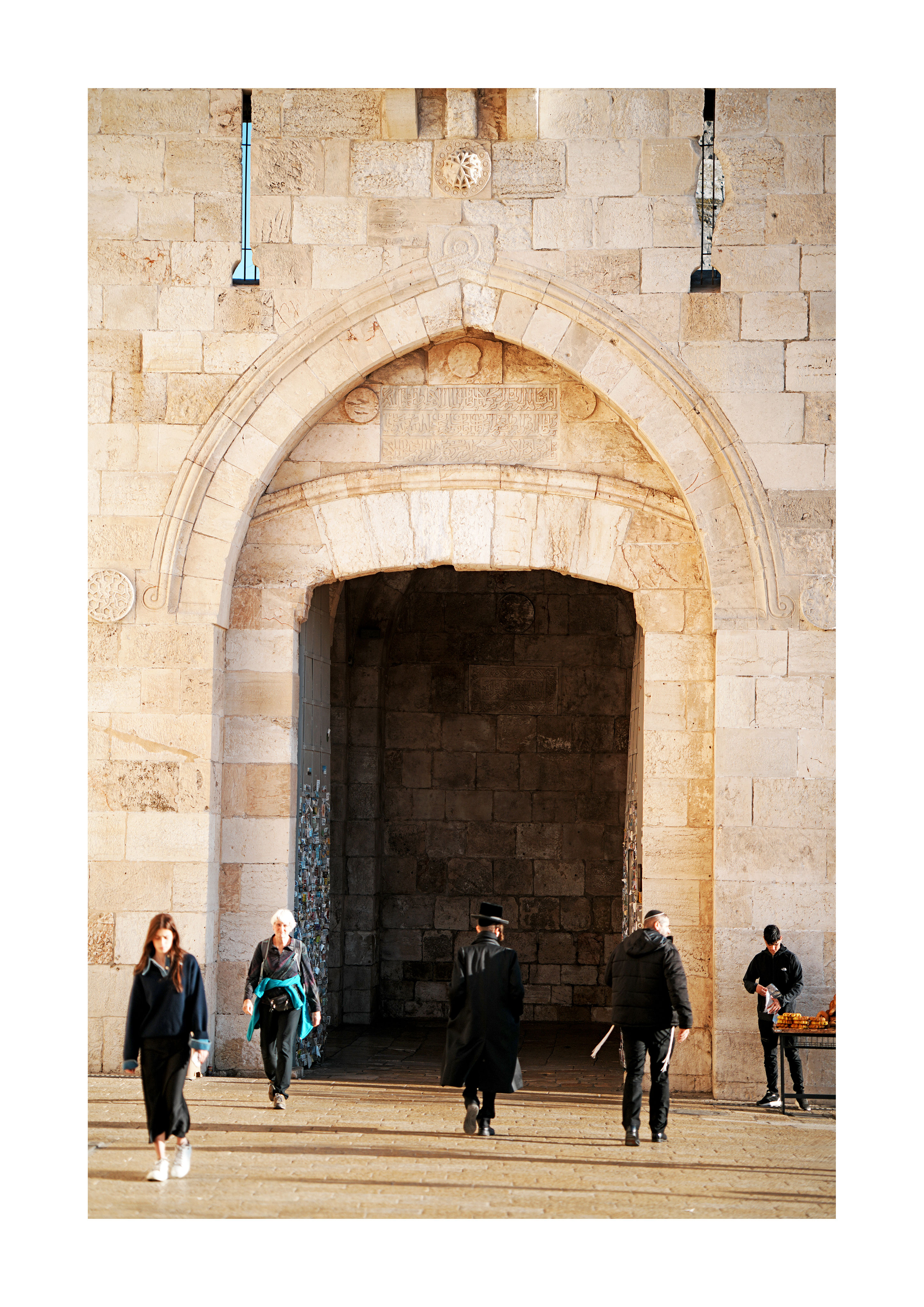 Jaffa Gate print - historic Old City entrance and street life, Jerusalem