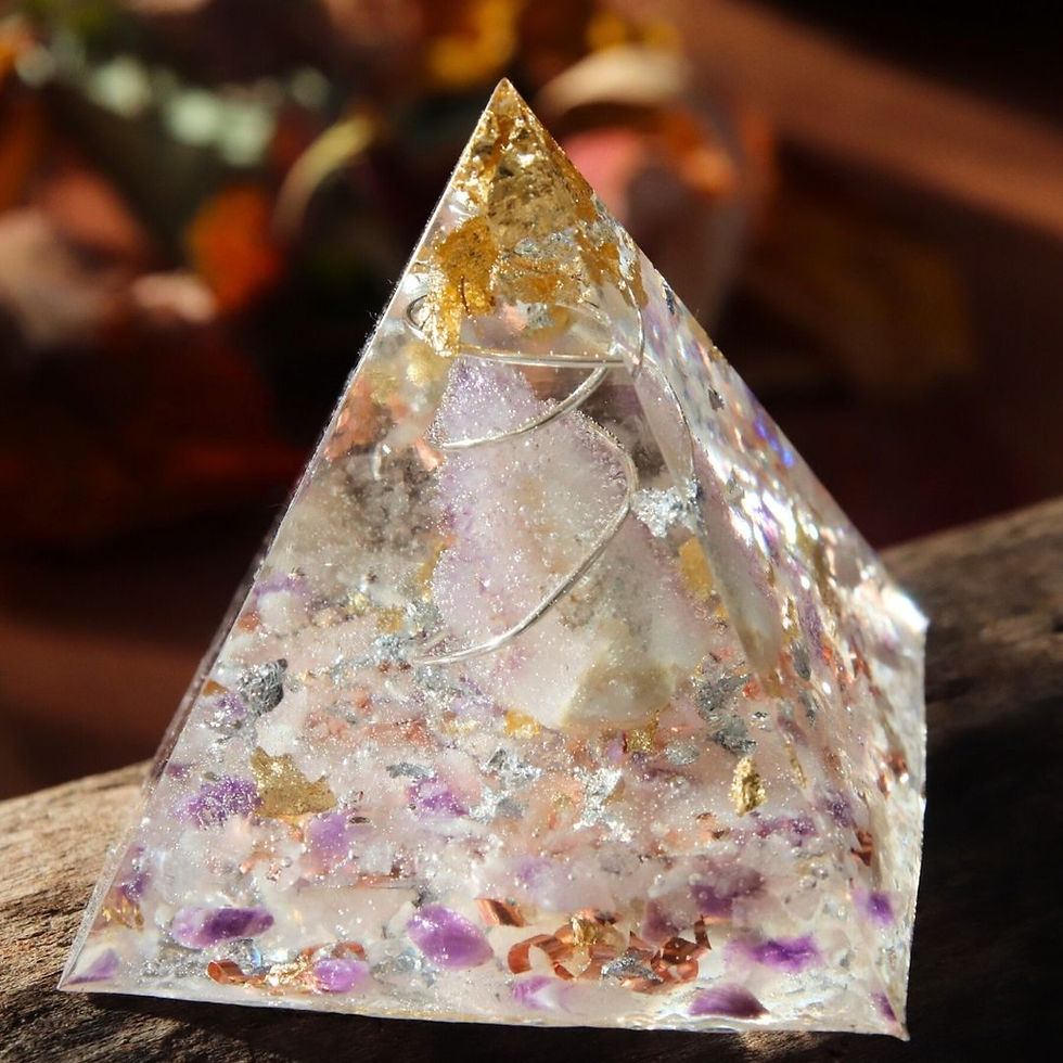 Miniature : Orgonite améthystes