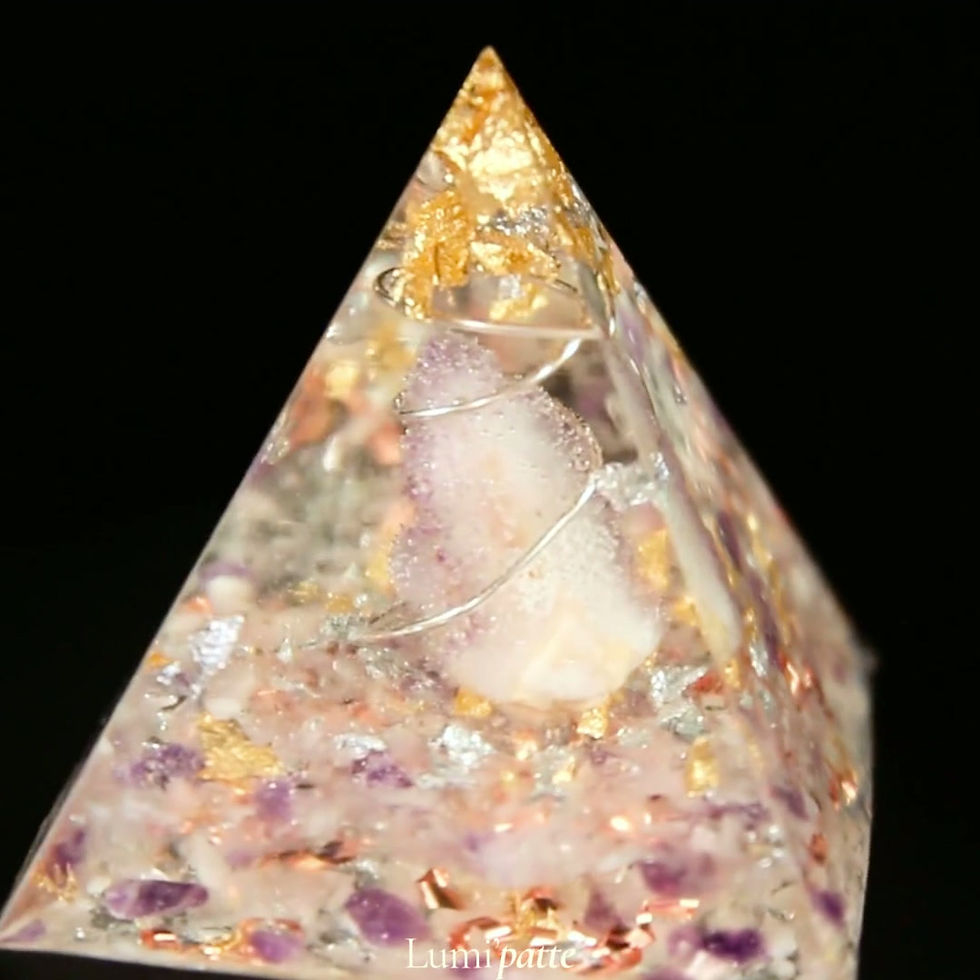 Miniature : Orgonite améthystes